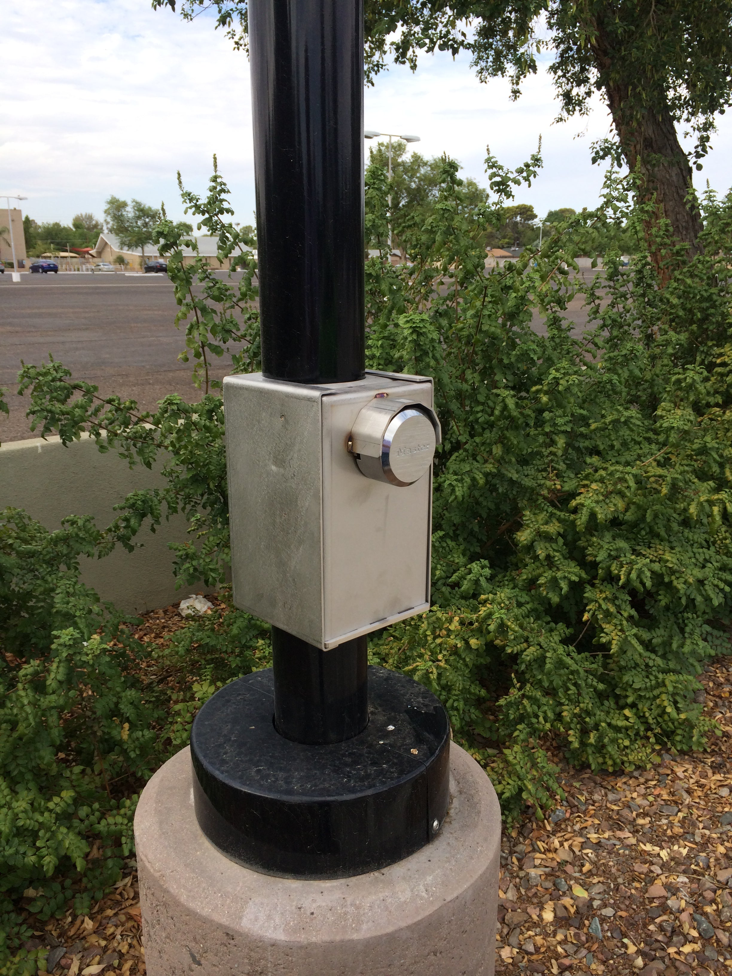 Light Pole Lock - End Metal Theft